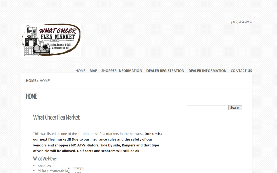 What Cheer Flea Market — Jeremy Empie  Design